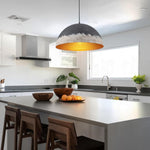 15.75" dome pendant light destressed bedroom light metal hallway light