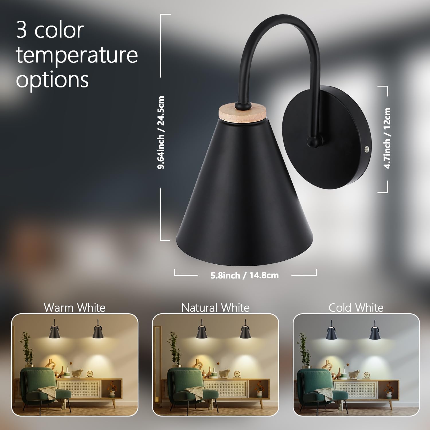 Led fixtures light black kitchen light iron wall light