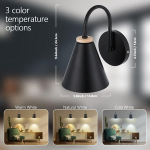 Led fixtures light black kitchen light iron wall light