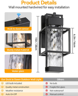 15 inch wall lights black patio light metal porch light