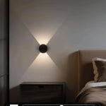 Led wall light black hallway light plastic mount light