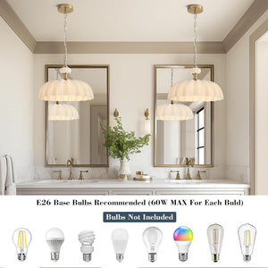 Adjustable pendant light black&gold bedroom light metal floral light