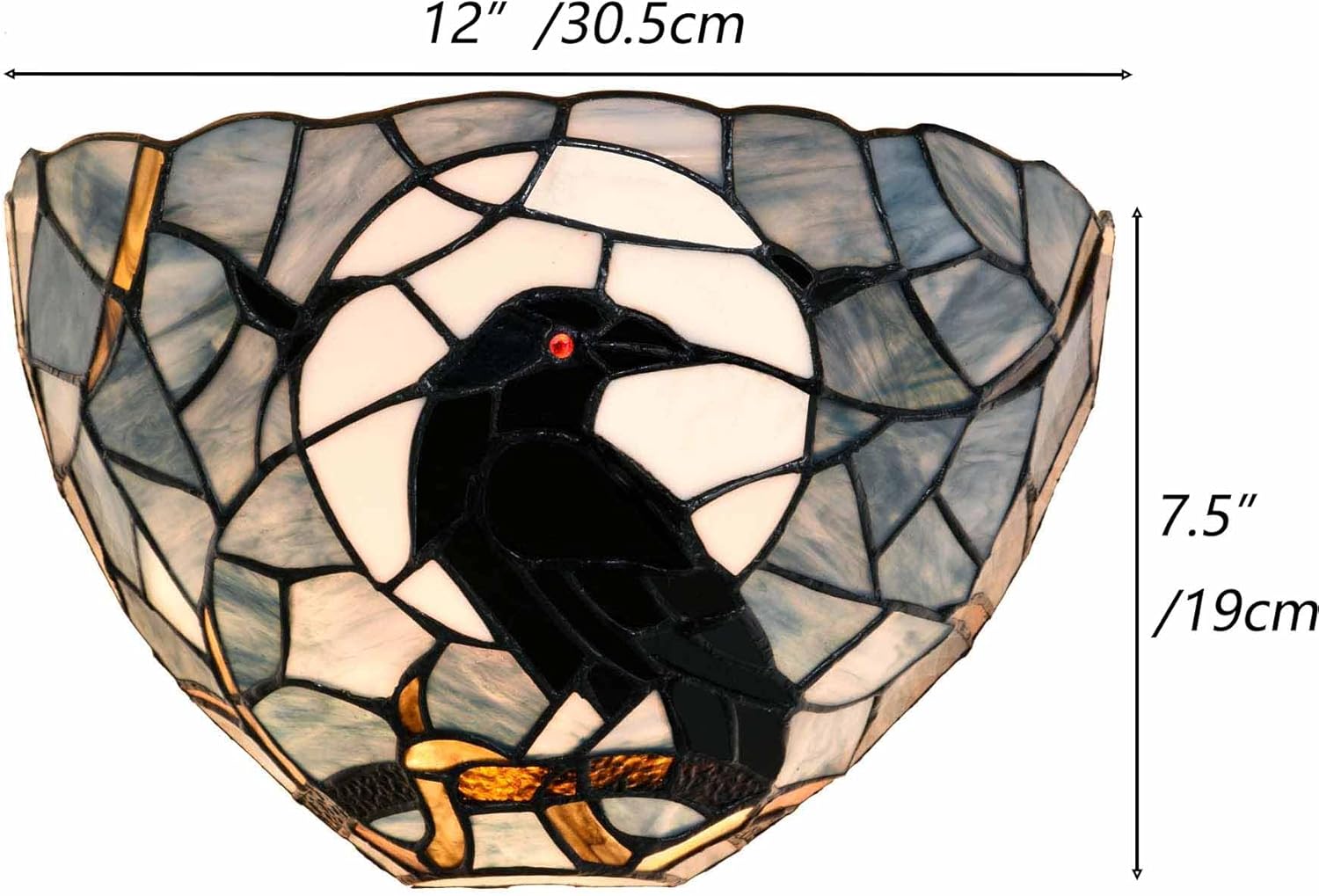 Tiffany wall light dark blue fixture light glass fixture light
