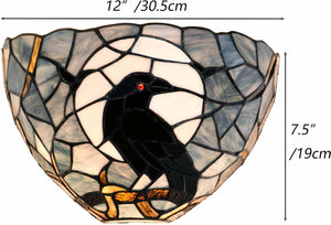 Tiffany wall light dark blue fixture light glass fixture light