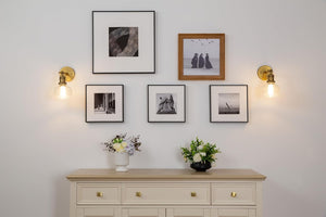 1-light wall light antique hallway light glass & metal vanity light