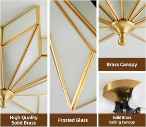 19.5 inch ceiling light gold kitchen light brass interior light