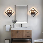 2-light wall light black stairwell light iron hallway light