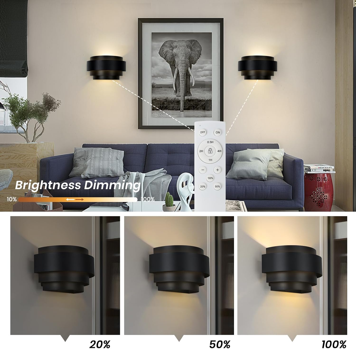 Dimmable hallway light black wall light ‎aluminum entryway light