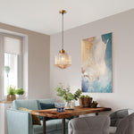 Adjustable size bar light amber hanging lamp glass pendant lights