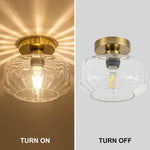 Led bathroom light gold ceiling light glass, metal laundry light