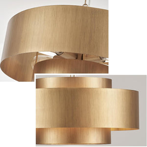Three round modern pendant light metal kitchen light brass bedroom light