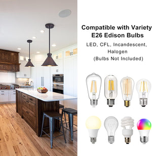 58”Hight adjustable hanging light aluminum metal kitchen light oil-rubbed bronze pendant light
