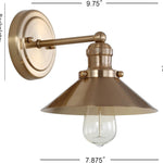 1-light vanity light brass gold hallway light metal bathroom light