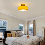 11.02 inch bedroom light brown ceiling light glass kitchen light