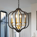 4-light pendant light black and gold kitchen island light metal hanging light