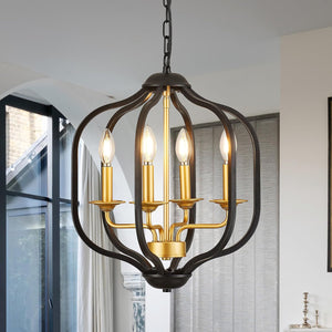 4-light pendant light black and gold kitchen island light metal hanging light