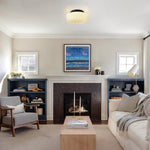 4 led bulbs ceiling light milk white hallway light glass, metal bedroom light