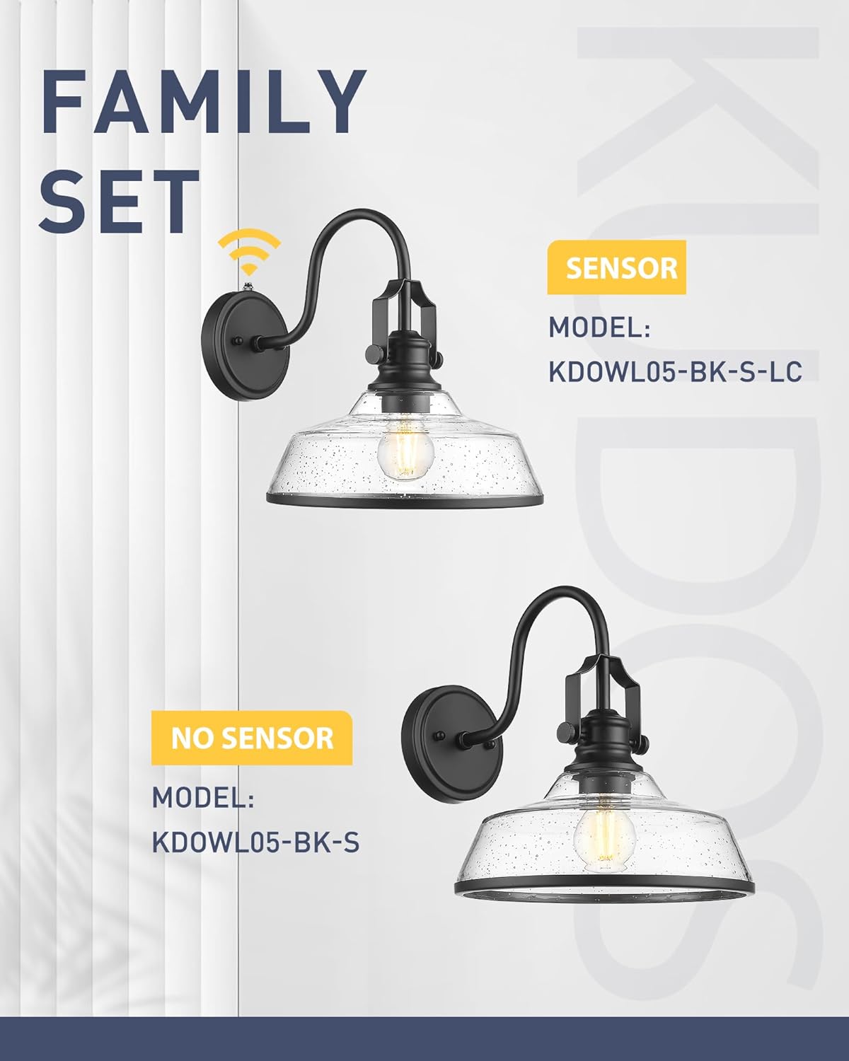 1 pack garage light black porch light glass, metal wall light