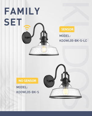 1 pack garage light black porch light glass, metal wall light