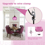 Bohemian hanging light purple pendant light glass chandelier light
