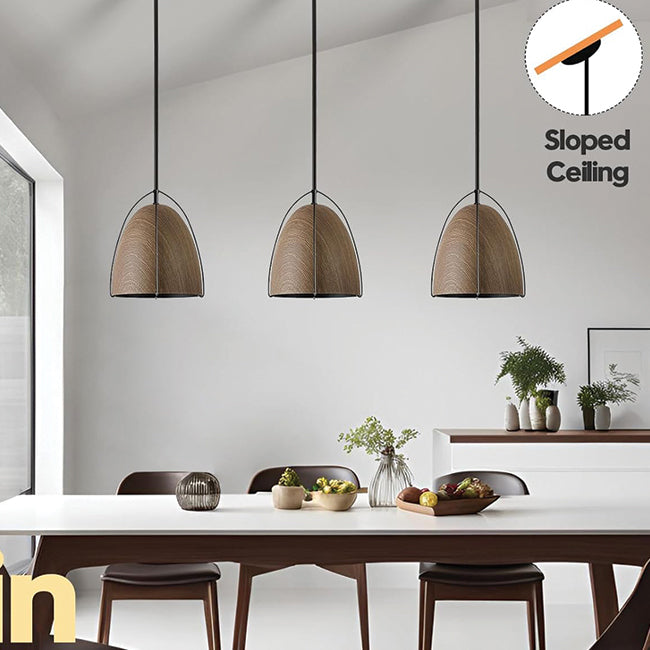 10in dome kitchen light wood black fixture light metal pendant light