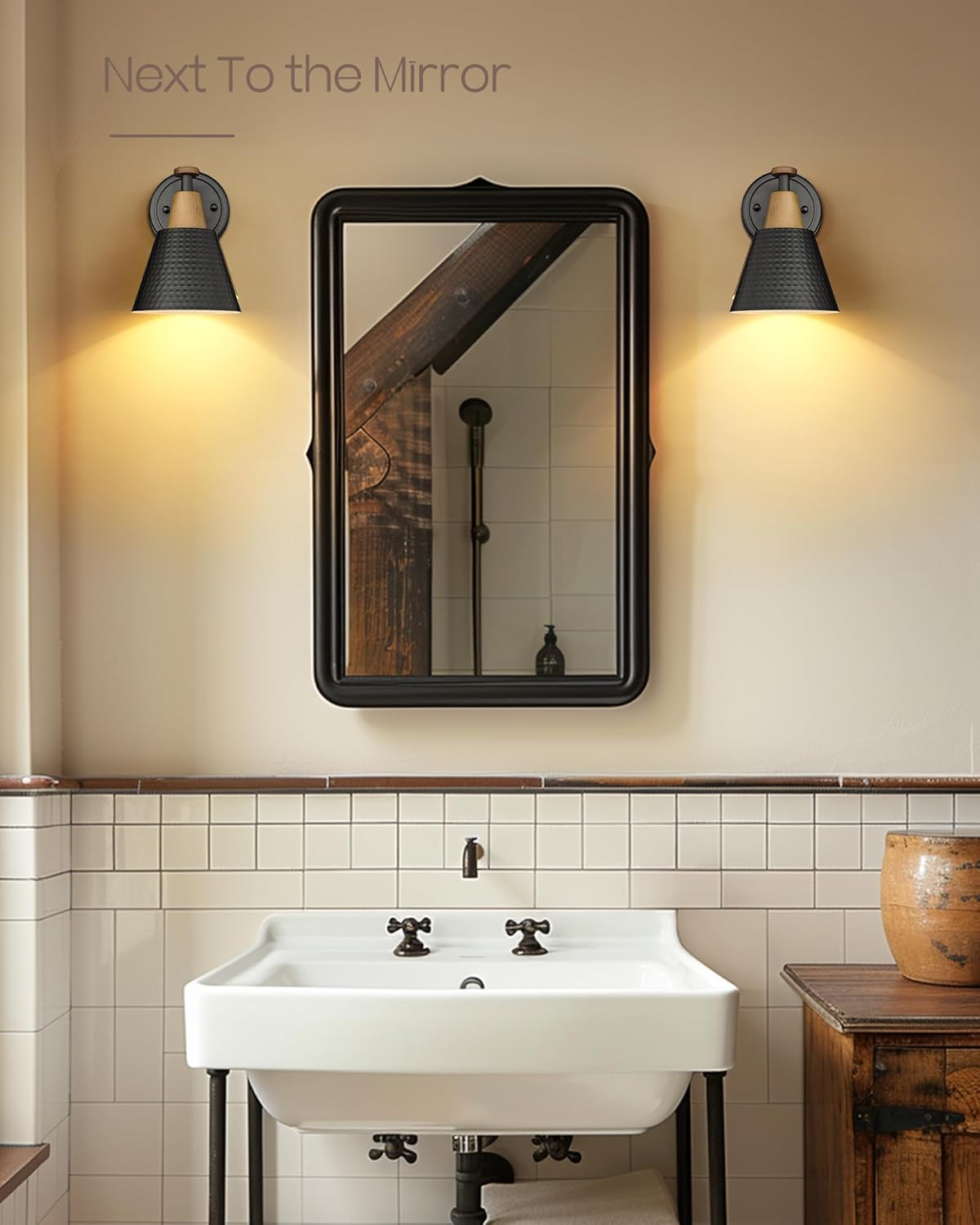 1-light wall lamps matte black fixture lights metal bedroom light