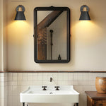 1-light wall lamps matte black fixture lights metal bedroom light