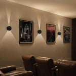 Led wall light black hallway light plastic mount light