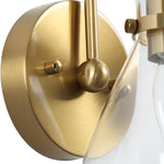 1-light mounted light brass wall light glass, metal  fixture light