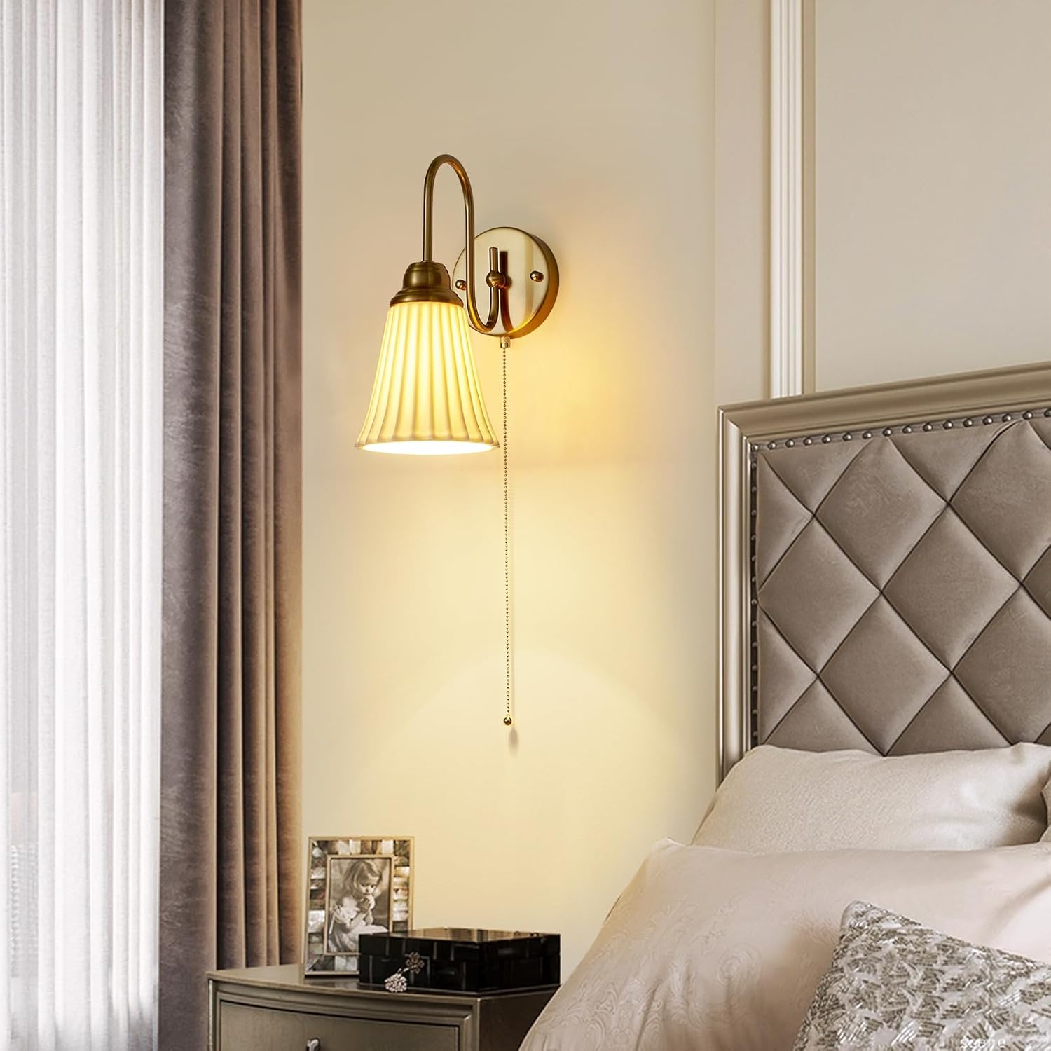 2 pack wall light brass kitchen light ceramic,metal bedroom light