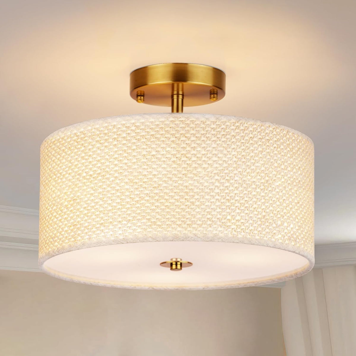 3-light ceiling light deep brown dining light linen bedroom light ...