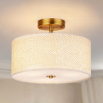 3-light ceiling light deep brown dining light linen bedroom light