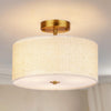 3-light ceiling light deep brown dining light linen bedroom light