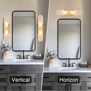 Led bedroom light gold vanity light metal wall light