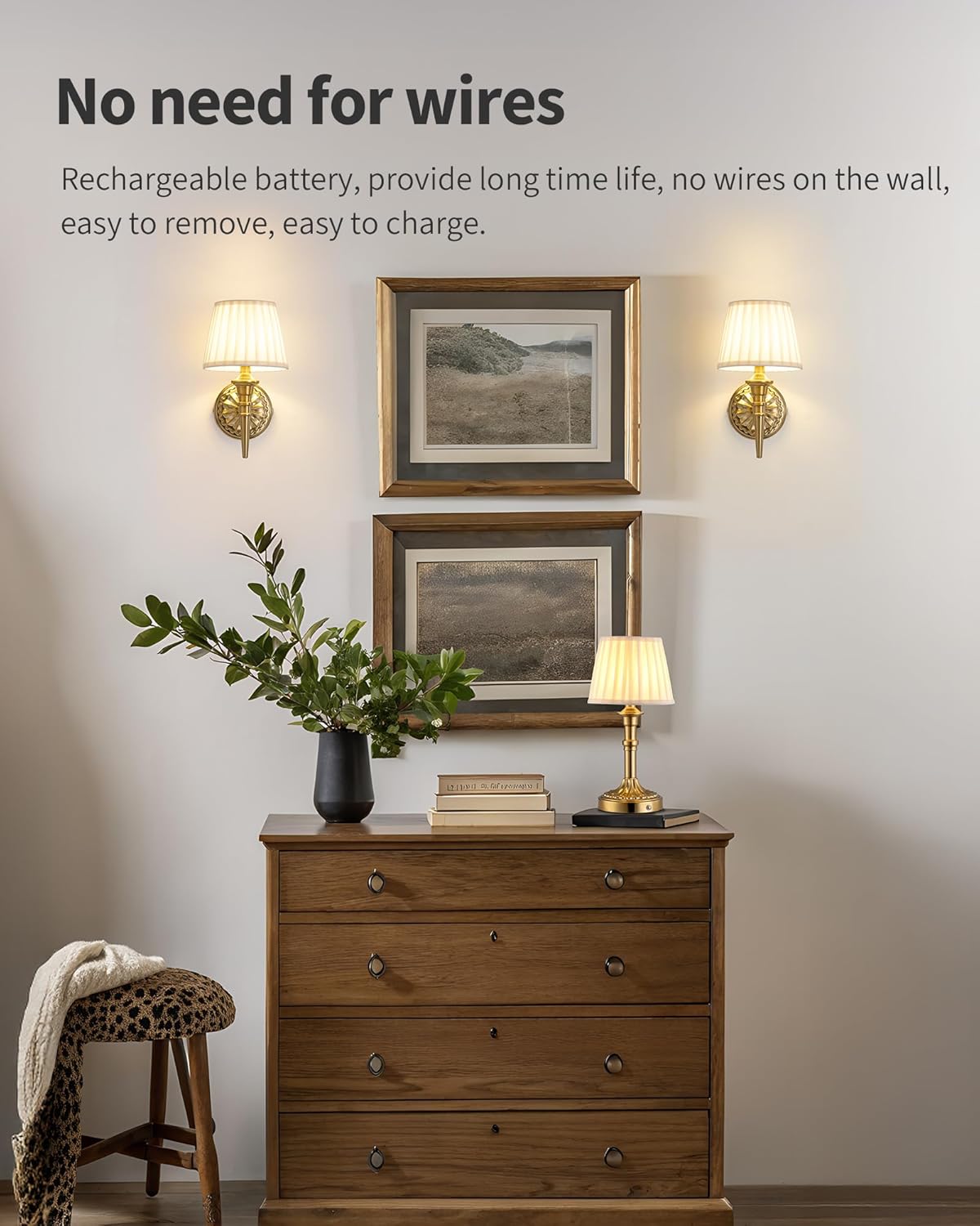 2 pack wall light  gold, beige hallway light metal, fabric bedroom light