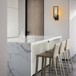 Wall light black and gold hallway light aluminum, glass bedroom light