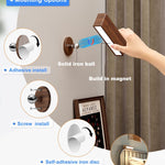 Set of 2 wireless light black walnut wall light wood, aluminum entryway light