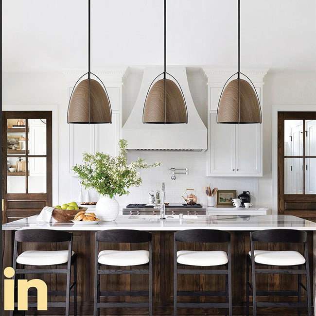 10in dome kitchen light wood black fixture light metal pendant light