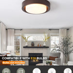 16 inch ceiling light bronze kitchen light metal, glass bedroom light