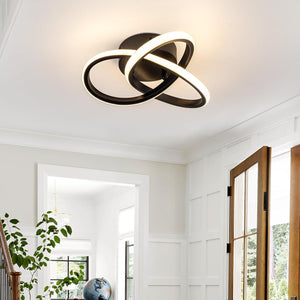Led ceiling light black entryway light aluminum chandelier light