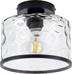 Industrial ceiling light black porch light glass, metal kitchen light