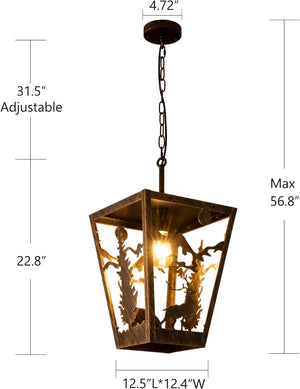 Industrial kitchen light bronze fixture light metal pendant light
