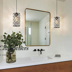 Farmhouse chandelier light black porch light crystal, metal pendant light