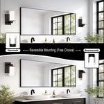 2 modern wall light black vanity lights glass bathroom light
