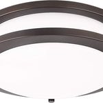 LED Flush Mount Ceiling Light 10 inch round bronze dimmable ceiling lamp