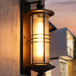 23inch wall lantern bronze porch ligh aluminum, glass, metal mount light