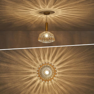 11.81" modern hanging light amber bedroom light glass, metal pendant light
