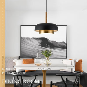 18.8 inch pendant light black kitchen light metal island light