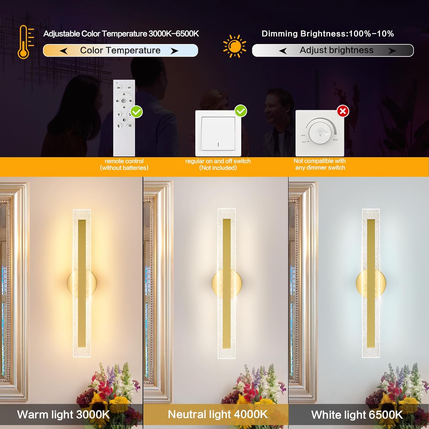 Led bedroom light gold wall light aluminum, metal hallway light