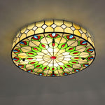 20inch vintage chandeliers light green, blue, red kitchen light glass ceiling light